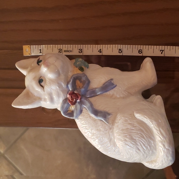 Vintage set of 3 white Kitten Cats home decor - Picture 14 of 16